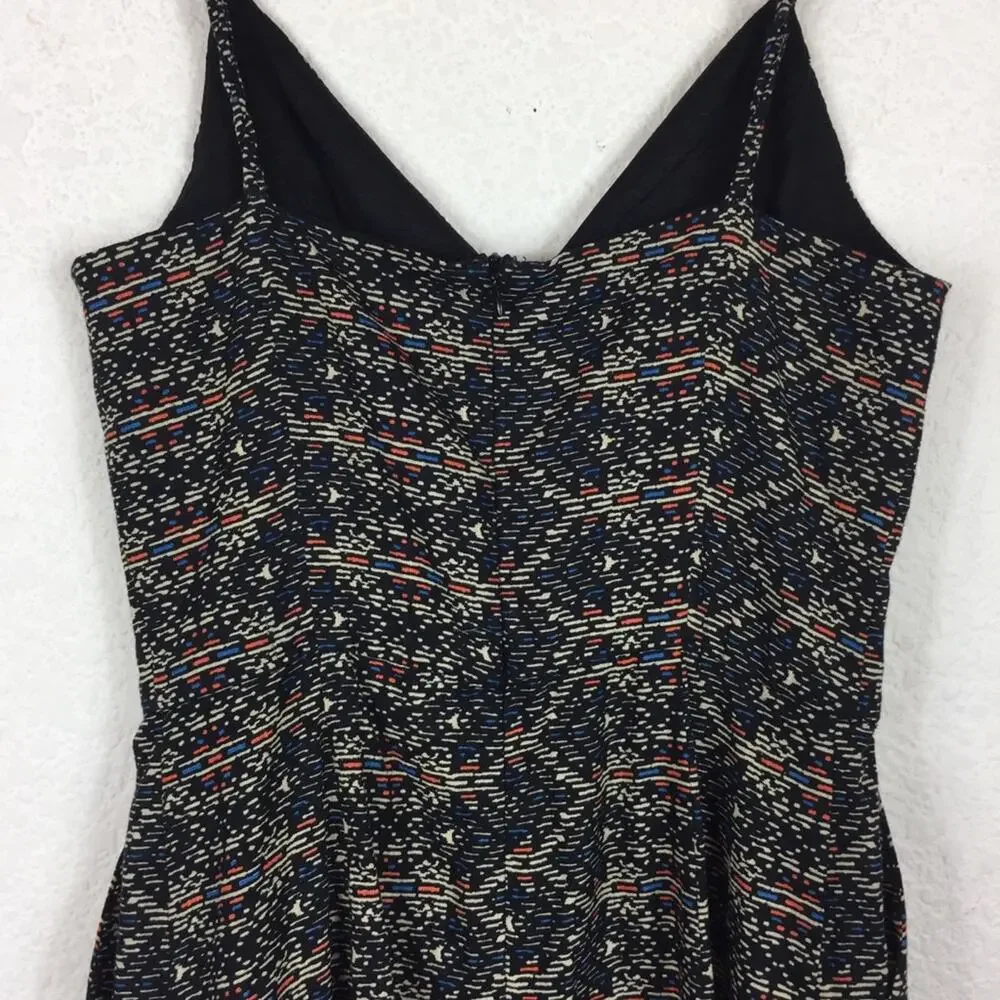 NWT Zara Boho Woven Linen Printed Tribal Crop Wide Leg Jumpsuit XS